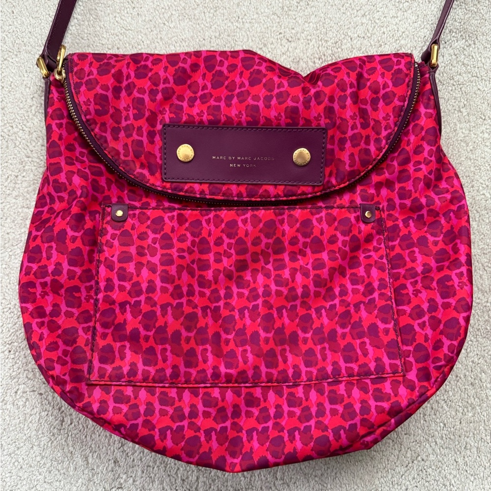 Marc by Marc Jacobs Pink and Magenta Leopard Crossbody Bag